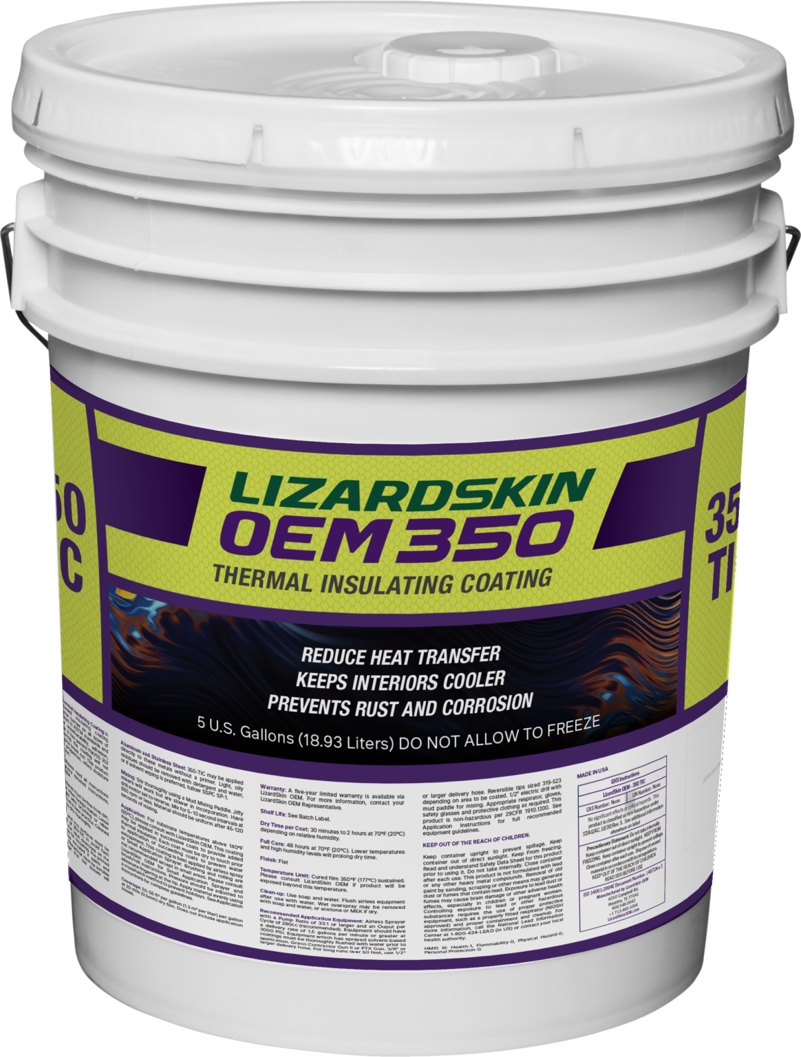 350TIC Thermal Insulating Coating LizardSkin OEM