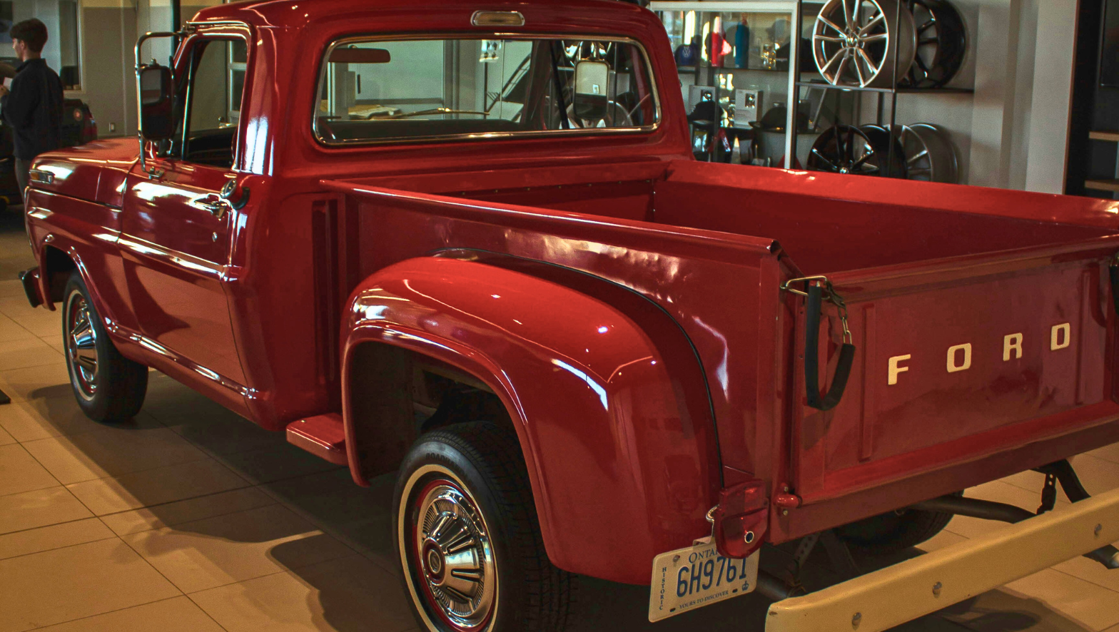 vintage Ford truck heat insulation